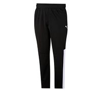 PUMA mens Contrast Sweatpants, Puma Blackpuma Whit, Large US