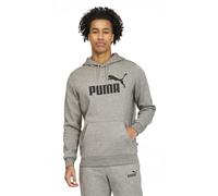Puma Men's Essentials Big Logo Fleece Hoodie, Medium Gray Heather, S
