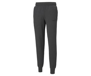 Puma Men's Essentials Logo Fleece Sweatpants, Dark Gray Heather, MD