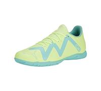 PUMA Men's Future Play Indoor Training Sneaker, Fast Yellow Black-Electric Peppermint, 11