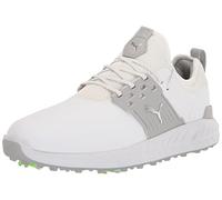 PUMA Men's Ignite Articulate Golf Shoe, White Silver/High-Rise, 13