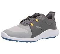 PUMA Men's Ignite Fasten8 Disc Golf Shoe, High Rise Puma Silver Quiet Shade, 40 EU