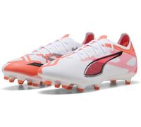 Puma Mens Puma Ultra 5 Match Firm Ground Football Boots Blanc/Rouge 8.5 (42.5) Male