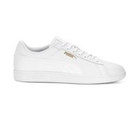 Puma Men's Smash 3.0 Leather Sneaker White White Gold, 11