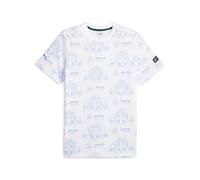PUMA Men's Standard Mercedes Statement All Over Print Tee, White-AH23