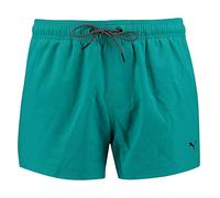 PUMA Men's Swim Shorts Swim Shorts Logo Short Length Swim Shorts, Farben:Aqua2, Größe Bekleidung:XXL