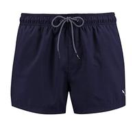 PUMA Men's Swim Shorts Swim Shorts Logo Short Length Swim Shorts, Farben:Navy, Größe Bekleidung:L