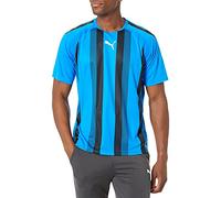 Puma Men's TeamLIGA Striped Jersey, Electric Blue Lemonade, Large