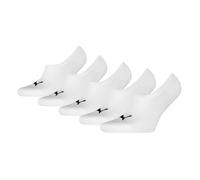 PUMA Mid Cut Footie, Blanc, 43/46 EU (Lot de 5) Mixte