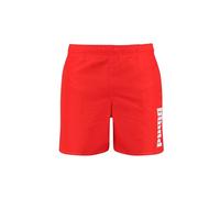 PUMA Mid Length Maillot de Bain, Rouge, L Hommes