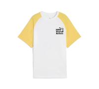 PUMA MID90S Graphic Tee II B, T-Shirts Garçon, PUMA White-Sunny Yellow,