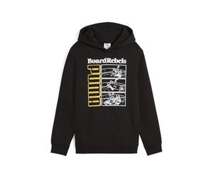 PUMA MID90S Hoodie FL B, Sudaderas Con Capucha Garçon, PUMA Black, 128