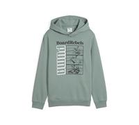PUMA MID90S Hoodie FL B, Sweats à Capuche Garçon, Green Moon, 128