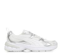 PUMA Milenio Tech 2000 Metallic Whisper, Baskets Femme, Plume Blanc Gris Argent, 37.5 EU, Puma Plume Blanche Gris Puma Argent, 37.5 EU