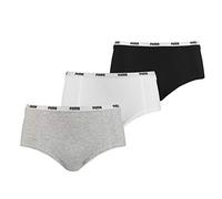 Puma Mini Short pour Femme, Gris/Blanc/Noir, L