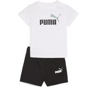 PUMA MINICATS ESS Tee and Shorts Set INF, Trajes de punto Mixte bébé, PUMA White,