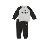 PUMA Minicats Essentials Raglan Crew Set Toddler, Vêtements, Noir, 4-6M 4-6M