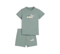 PUMA MINICATS SANDY ADVENTURES Tee and Shorts Set INF, Trajes de punto Mixte bébé, Green Moon, 104