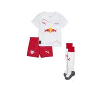 PUMA Minikit Home 25/26 RB Leipzig Enfant, Vêtements, Blanc/Rouge, 3-4Y 3-4Y