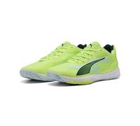 PUMA Mixte Accelerate Turbo 4 Chaussure intérieur, Fizzy Light Green Terrain White Silver, 44.5 EU