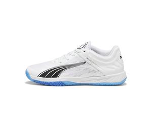 PUMA Mixte Accelerate Turbo Indoor Court Shoe, White-Bluemazing, 36 EU