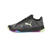 PUMA Mixte Accelerate Turbo Nitro II Chaussure de Terrain intérieur, Black-Fizzy Light-Ocean Dive-Festival Fuchsia, 42 EU