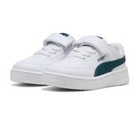 PUMA Mixte bébé Court Classic Clean AC+ INF Sneaker, White-Archive Green, 26 EU