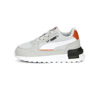 PUMA Mixte bébé GRAVITON AC INF Basket, Glacial Gray White-Rickie Orange Black, 22 EU