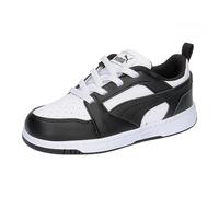 PUMA Mixte Bébé Rebound V6 Lo Ac Inf, White Black, 26 EU