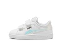 Puma Mixte Bébé Smash 3.0 Holo 2.0 V Inf, Puma White Mauve Mist Puma Silver, 24 EU