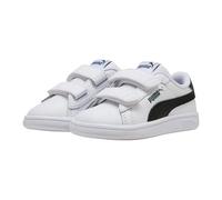 PUMA Mixte bébé Smash 3.0 L V INF Sneaker, White Black-Green Terrain, 24 EU