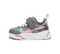 PUMA Mixte bébé Trinity AC+ INF Basket, Concrete Gray-Poppy Pink-Cool Dark Gray, 27 EU