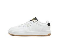 PUMA Mixte Court Classic Lux Sneaker, White Black Gold, 41 EU