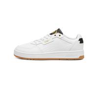 PUMA Mixte Court Classic Lux Sneaker, White Black Gold, 41 EU