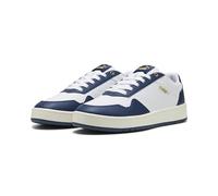 PUMA Mixte Court Classic, Puma Puma Doré Bleu Persan Blanc, 39 EU