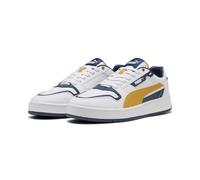 PUMA Mixte Court Classic Street Basket, White Archive Gold Persian Blue, 46 EU