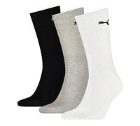 PUMA Mixte Crew Chaussettes,Blanc / Gris / Noir,47-49