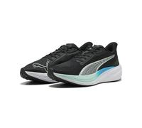 PUMA Mixte Darter Pro Chaussure de Course sur Route, Black Silver Mint Melt Speed Blue, 45 EU