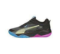 PUMA Mixte Eliminate Power Nitro II Chaussure de Terrain intérieur, Black-Fizzy Light-Ocean Dive-Festival Fuchsia, 42.5 EU