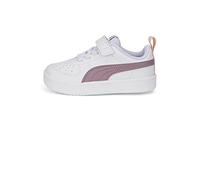 PUMA Mixte enfant Basket, Similicuir Caoutchouc, Puma Blanc Elderberry, 26 EU