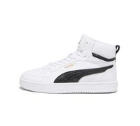 PUMA Mixte Enfant Caven 2.0 Mid Jr, Puma White Puma Black Gold, 38.5 EU