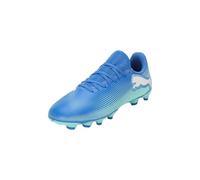 PUMA Mixte Enfant Future 7 Play FG/AG Jr, Hyperlink Blue Mint Puma White, 36 EU
