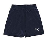 PUMA Mixte enfant Liga Core Jr Short de jogging, Blanc (Peacoat/Puma Blanc), Taille Fabricant : 140) EU