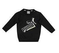 PUMA Mixte Enfant Minicats Ess+ Crew Jogger Fl Survêtement, Puma - Noir, 74 EU