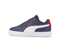 PUMA Mixte enfant Puma Caven Jr Basket, Peacoat White High Risk Red, 37.5 EU