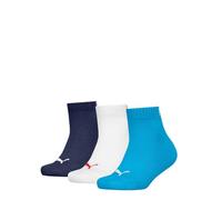 PUMA Chaussettes trois-quarts Enfant et Adolescent - Lot de 3 - Blanc 39-42