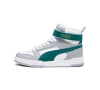 PUMA Mixte Enfant Rbd Game Jr, Puma White Malachite Cool Mid Gray Gold, 38.5 EU
