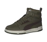 PUMA Mixte enfant Rbd Game Wtr Jr Basket, Deep Olive Dark Chocolate Puma Team Gold, 36 EU