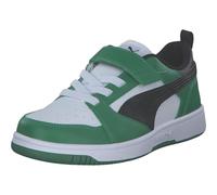 Puma Mixte Enfant Rebound V6 Lo AC+ PS, Puma White Puma Black Archive Green, 35 EU