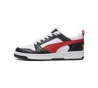 PUMA Mixte Enfant Rebound V6 Lo Jr, Puma Blanc Pour Tous Les Temps Rouge Puma Noir, 37.5 EU